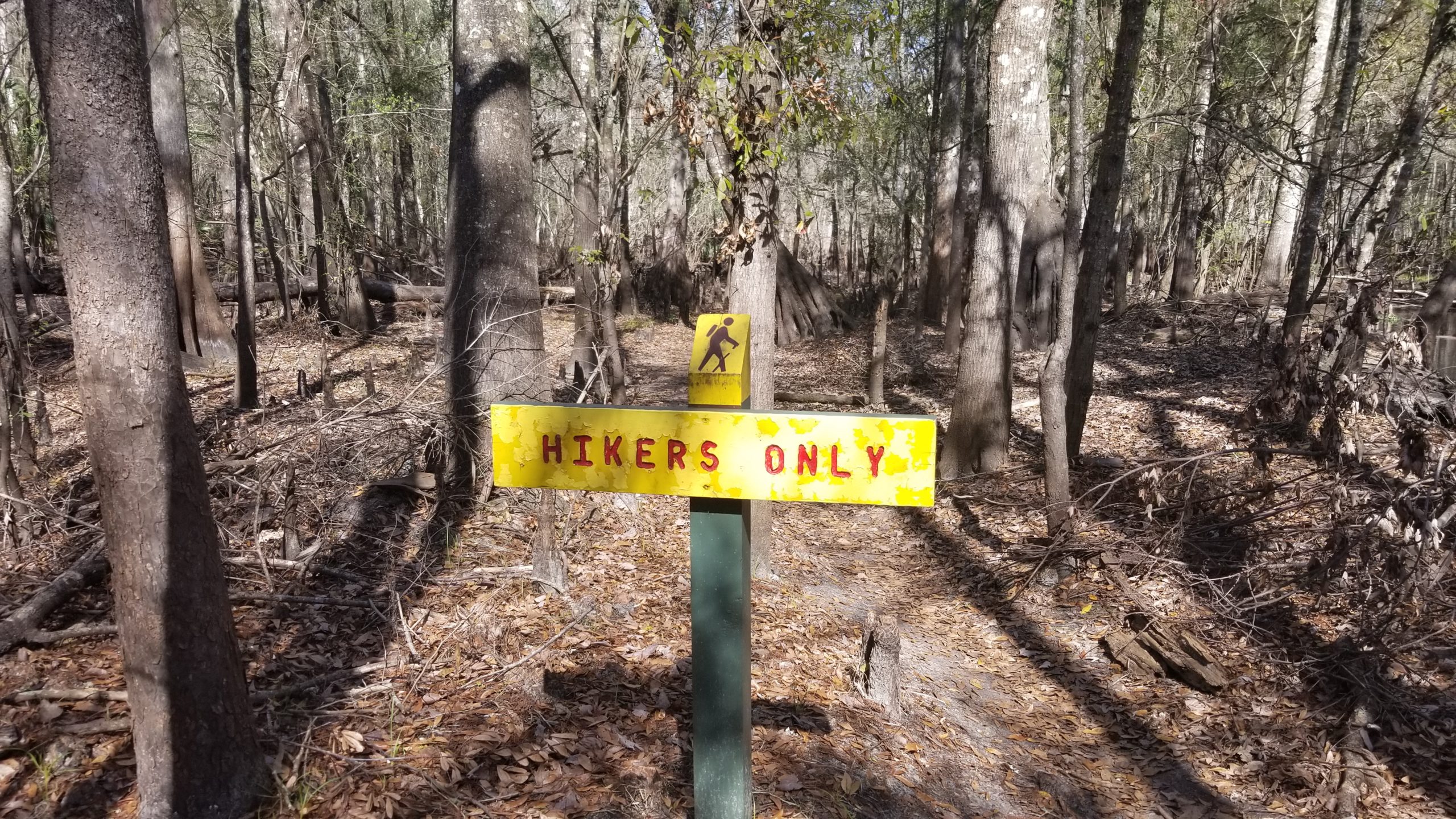 Hikers Only Sign
